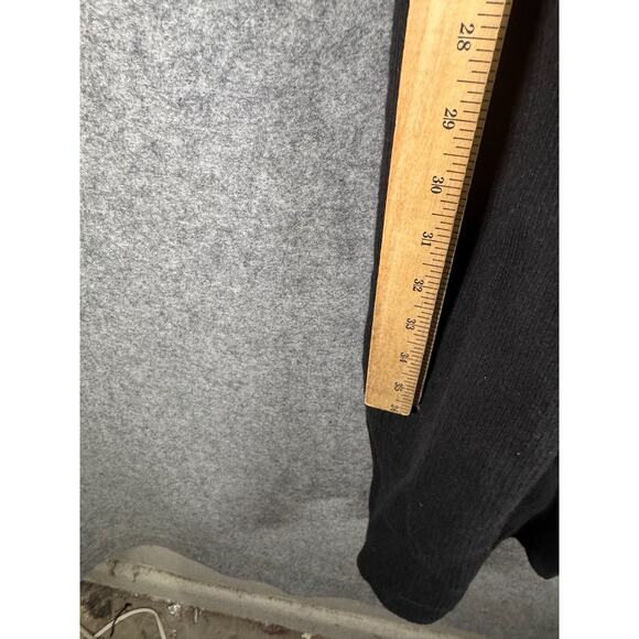 Abercrombie &‎ Fitch Dress Women XS Black Ribbed Side Cut Out Midi Stretch - Picture 5 of 7